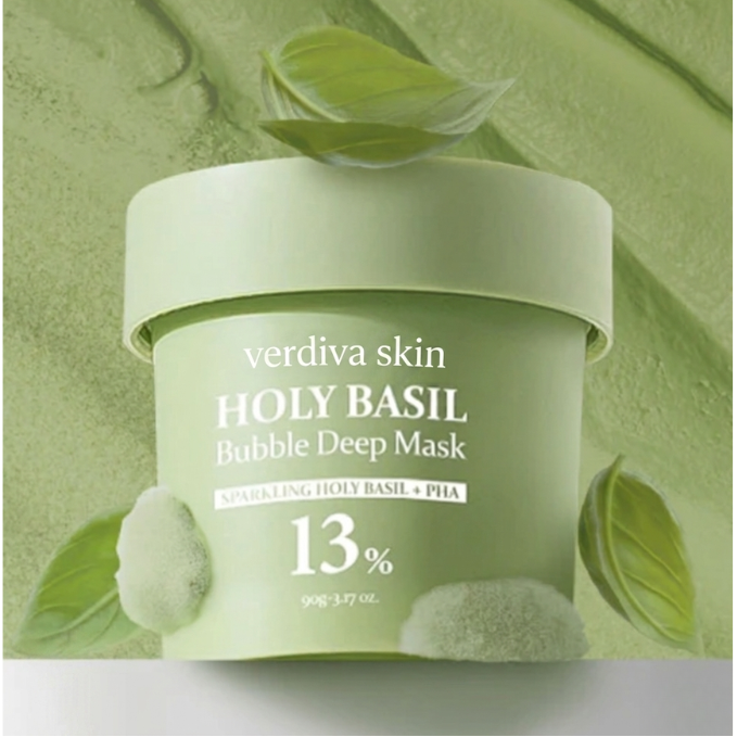 Masque Verdiva skin holy basil bubble