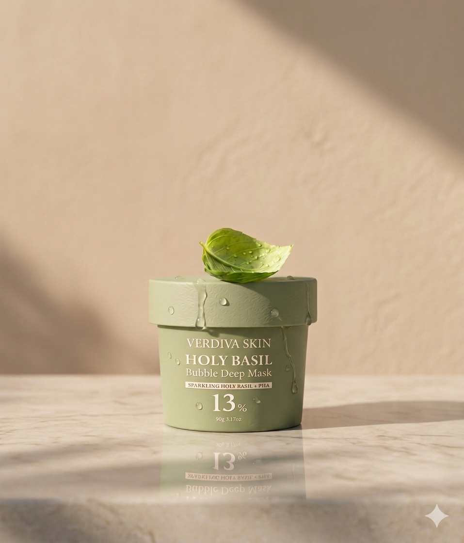 Masque Verdiva skin holy basil bubble